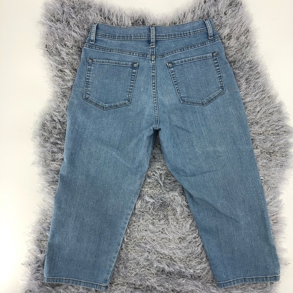 Lee Women’s 6 Light Blue Denim Capri Jeans Stretch - Picture 7 of 7